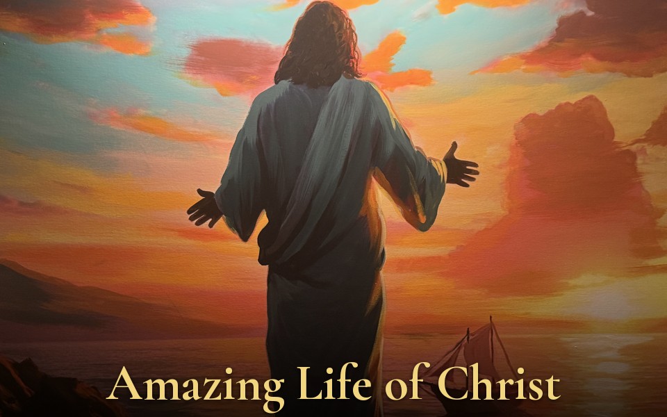 Original painting of Jesus by the sea by Parkwest award-winning artist Michael DeWulf